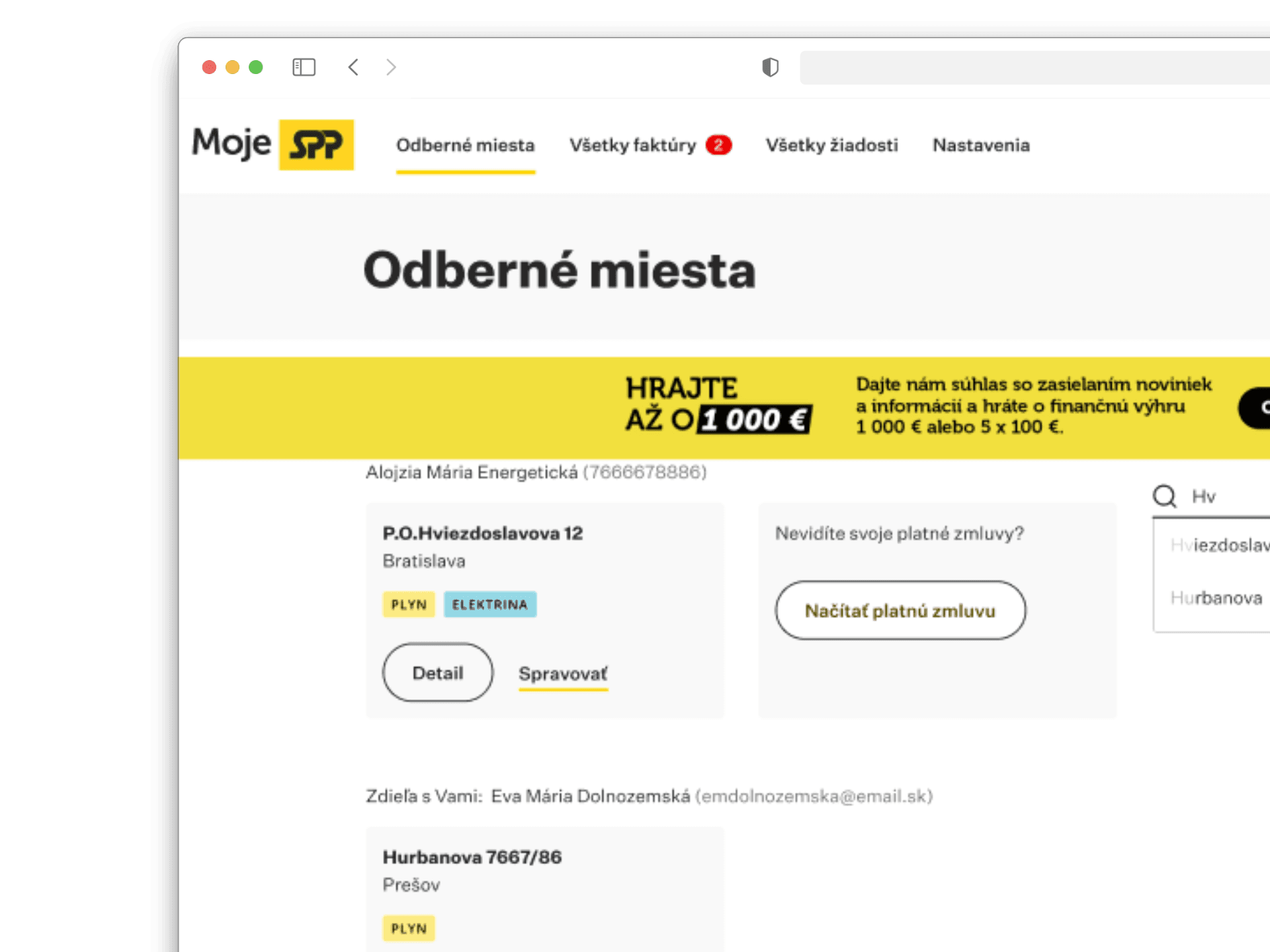 Moje SPP customer portal